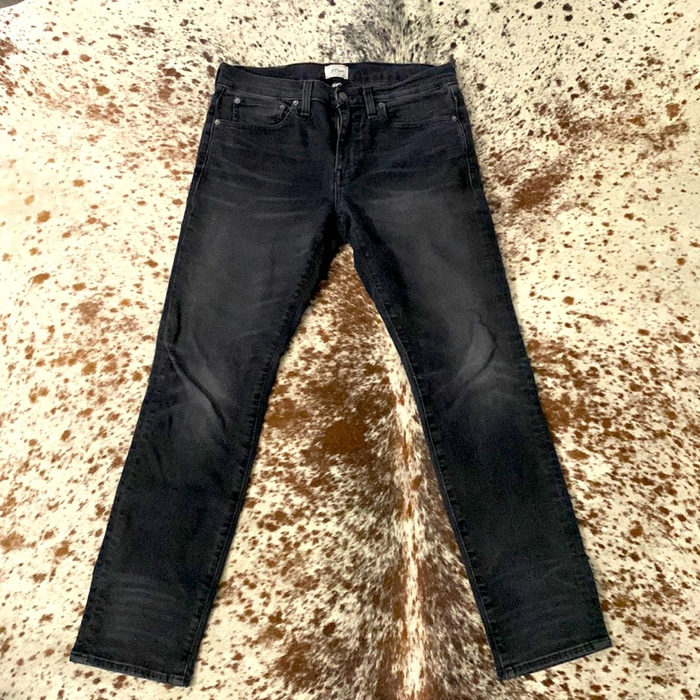 JCrew 484 slim denim-BLK